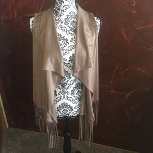 Suede Fringe Vest